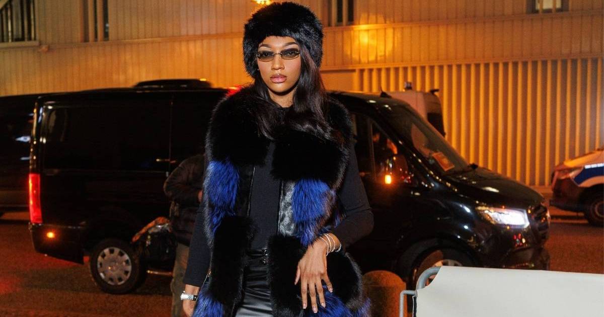 Angel Reese Struts in a Dress With a Really High Slit Ahead of WNBA Season