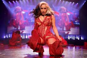 Cardi B's Micro Minidress Rests on Two Strings Amid Detroit Concert