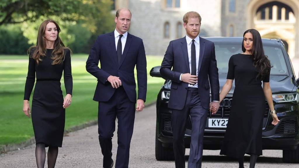 Catherine, Prince William, Prince Harry, Meghan