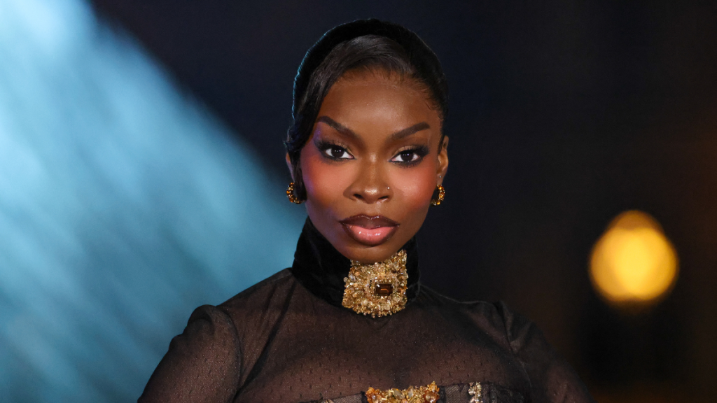 Olandria Carthen Styles Fully See-Through Bodysuit & Micro Miniskirt at Party