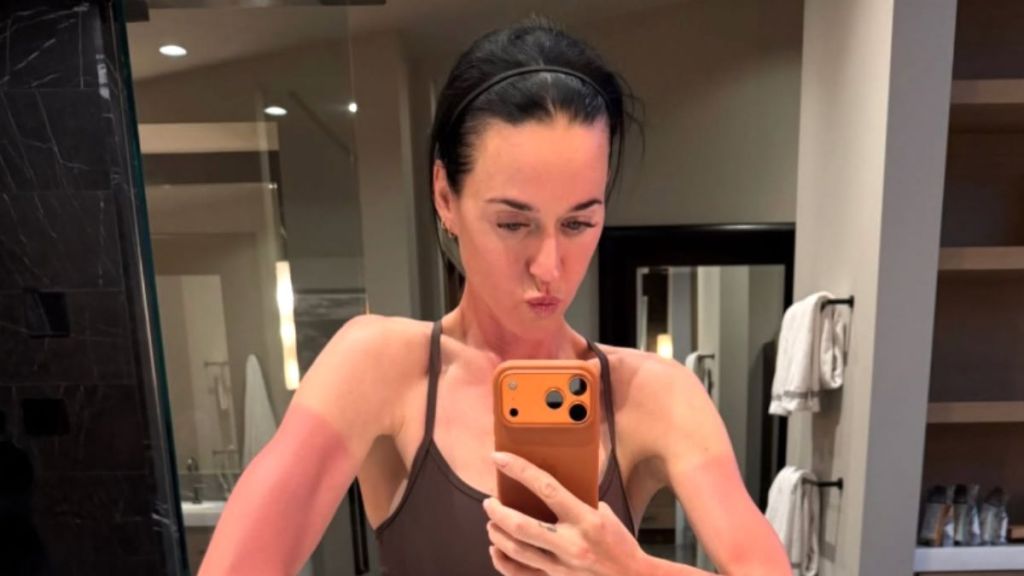 Katy Perry Pairs Tights With Strappy Crop Top in New Photo