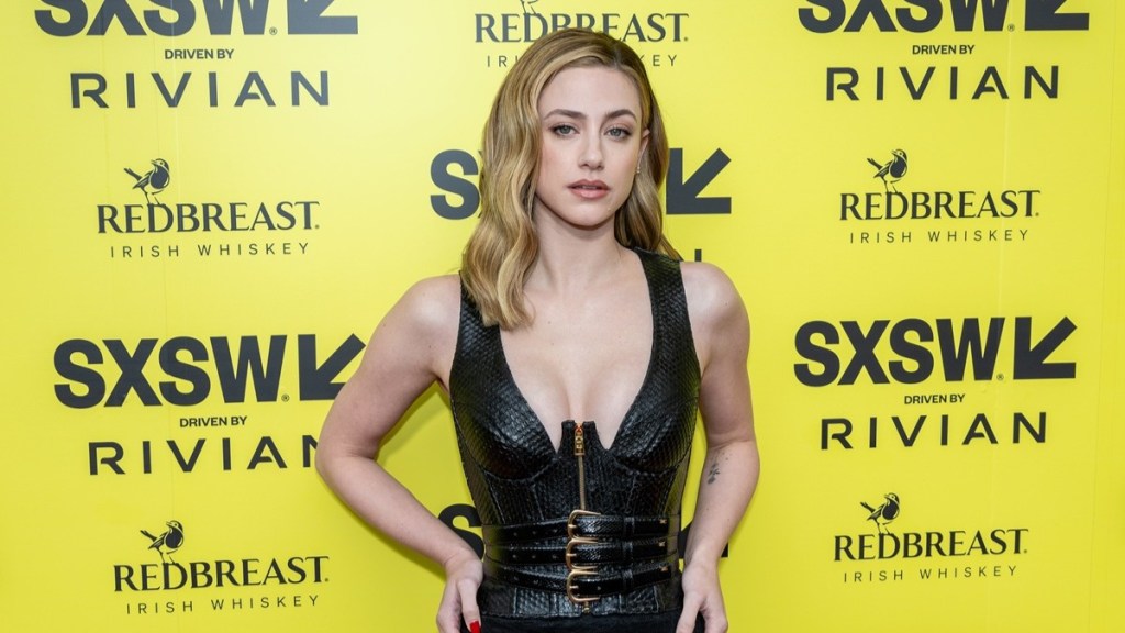 Lili Reinhart Makes Waves in Tie-Up Dress With Bold High Slit Ahead of New Film