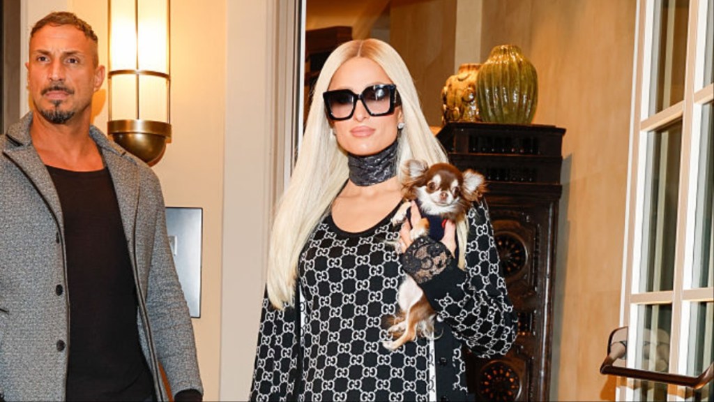 Paris Hilton Proves She's a 'Gucci Girl' in Micro Miniskirt Look