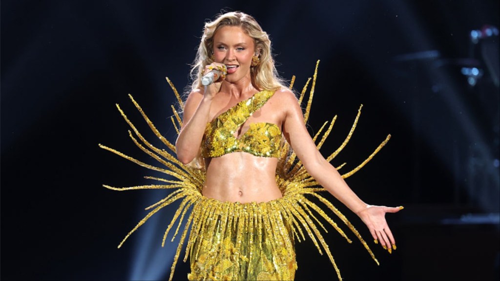 Zara Larsson Goes Sheer Over Bikini Bottoms for V Magazine Shoot