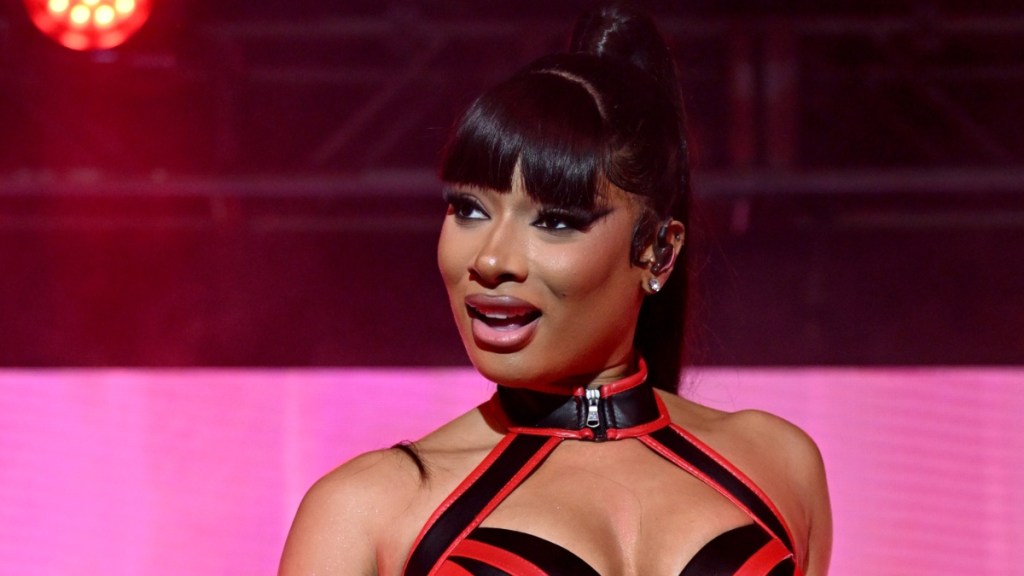 Megan Thee Stallion Goes Bold in Micro Shorts Look for True Religion
