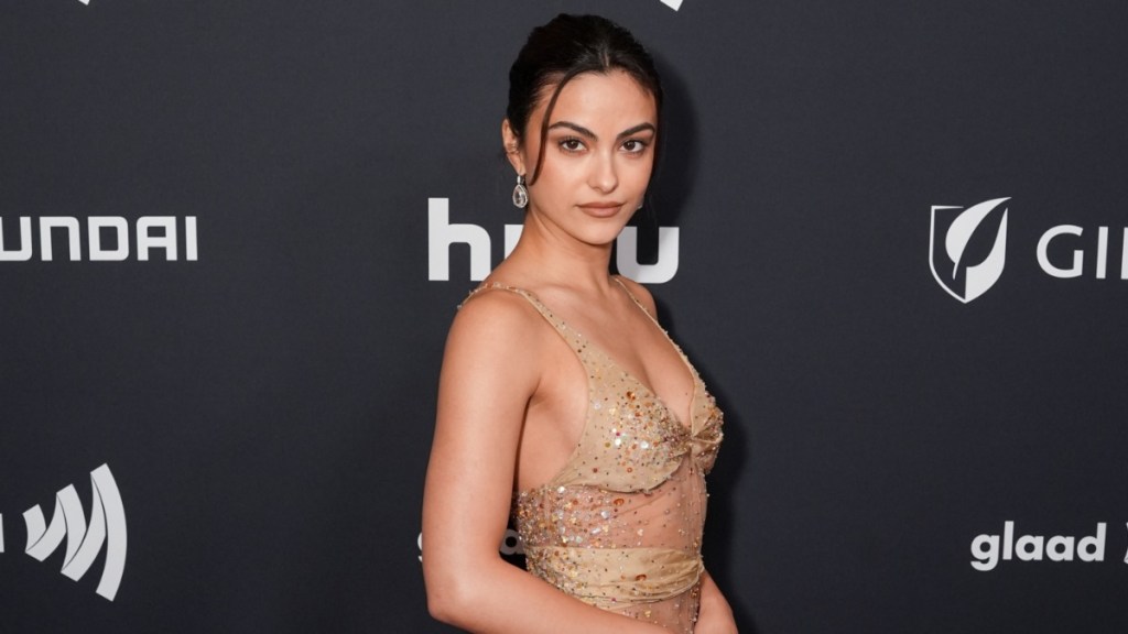 Camila Mendes’ Halter Top Has a Totally Unmissable Cutout for Q&A Event