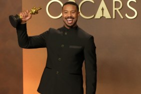 Michael B. Jordan Eats an In-N-Out Burger To Celebrate Oscar Win