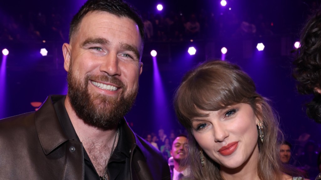Taylor Swift Gives Fiance Travis Kelce Major Shoutout at iHeartRadio Awards