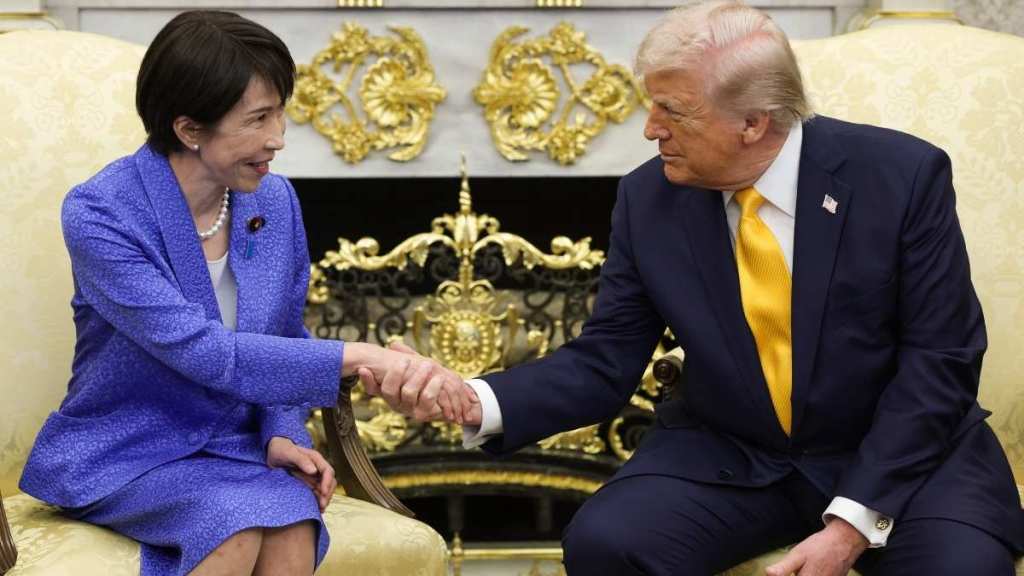 Donald Trump's Bruised Hand With Makeup Spotted During Japanese PM Meeting