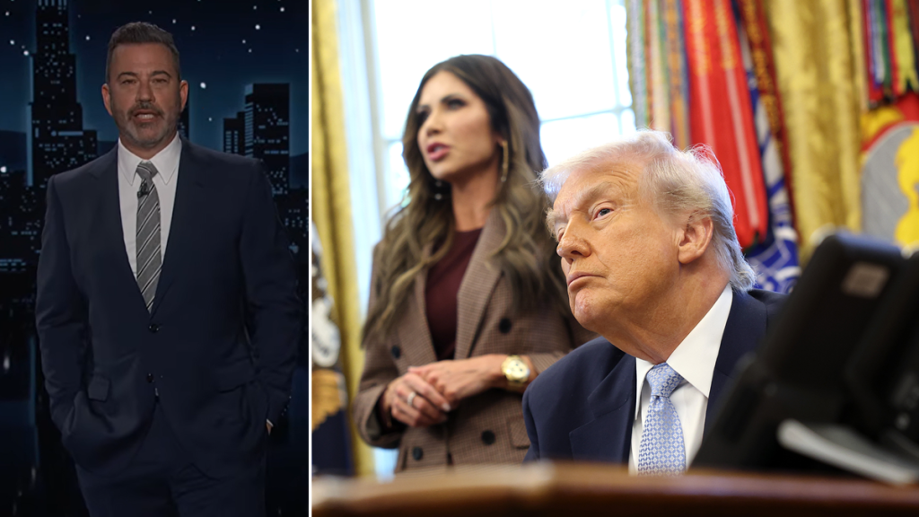 jimmy kimmel kristi noem donald trump