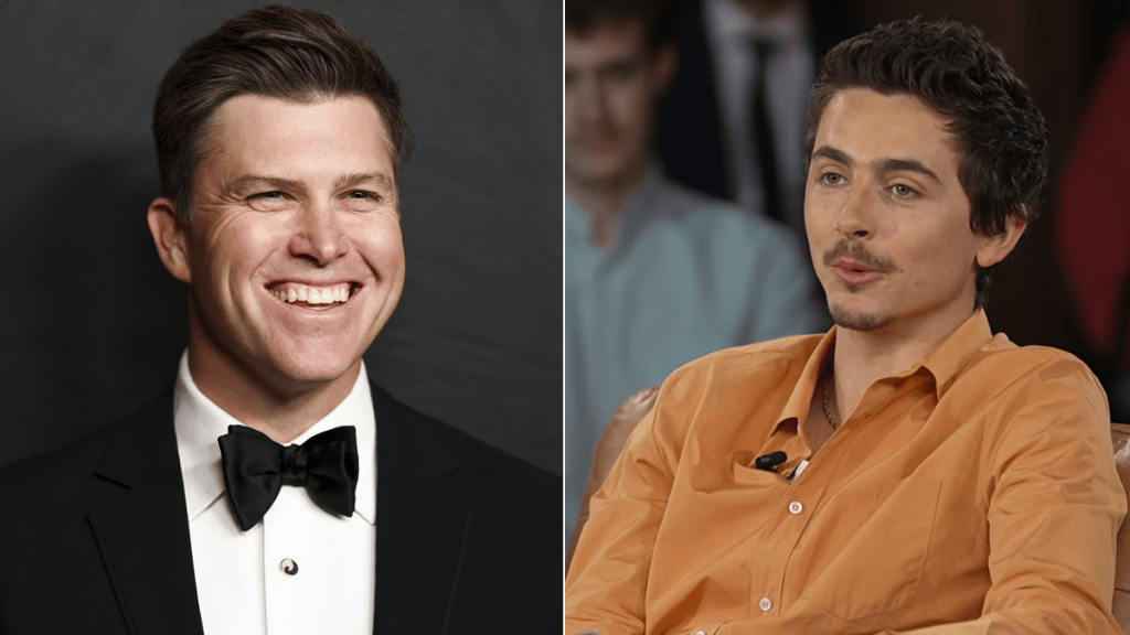 colin jost timothee chalamet