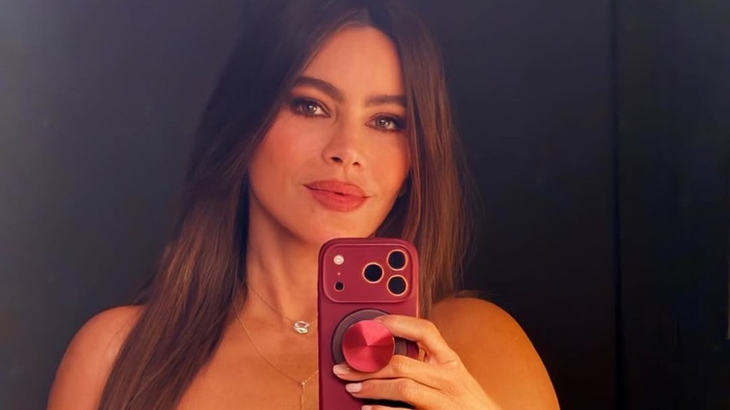 Sofia Vergara Flaunts Strapless Corset Look During Paris Appearance