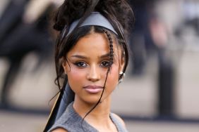 Tyla Models Bold Body Tattoo Instead of Top for PFW