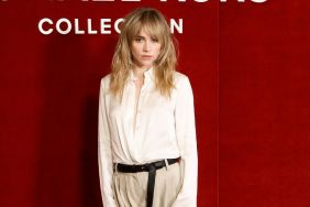 Suki Waterhouse's Paul Aaron Beaded Bikini Top Features Fringe Detail