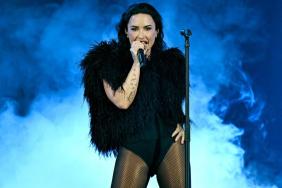 Demi Lovato Twirls Around in Miniskirt With Daring Slit After Award Show