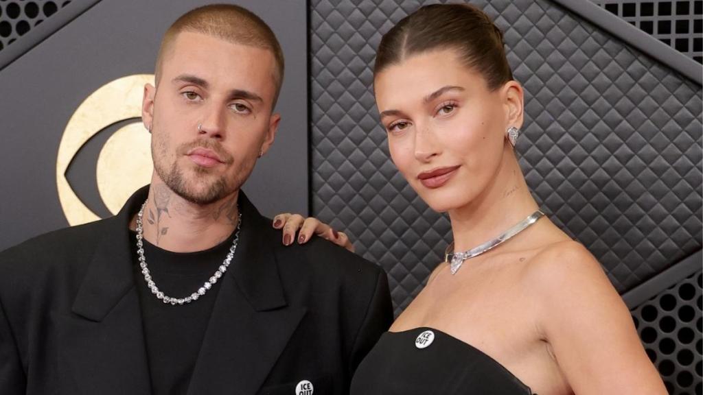 Hailey Bieber Turns Up in Sheer Top Paired With Skirt for Lunch With Justin Bieber