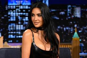 Kim Kardashian Gives Daring Strapless Fit a Sporty Twist Amid Auction