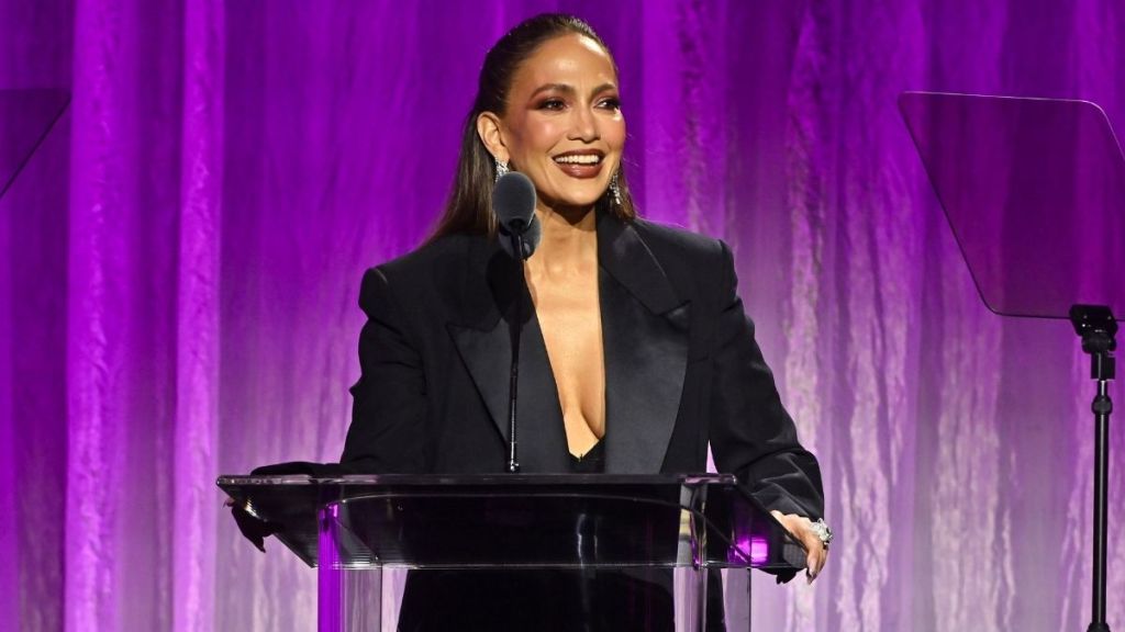 Jennifer Lopez's Slip Dress Comes With a Sheer Twist for Gala Event