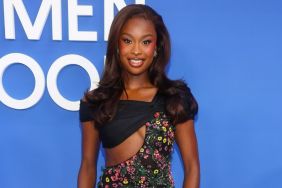 Coco Jones' Fully Sheer Tony Ward Dress With Cutout Is Spring-Coded