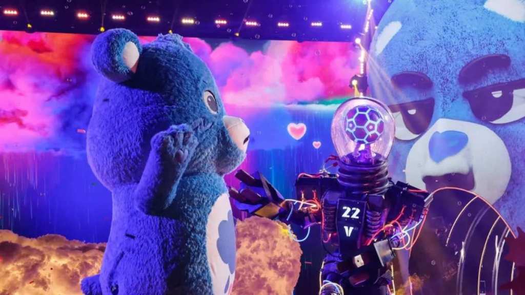 The Masked Singer Care Bears Night Unveils Soccer Star as High Voltage