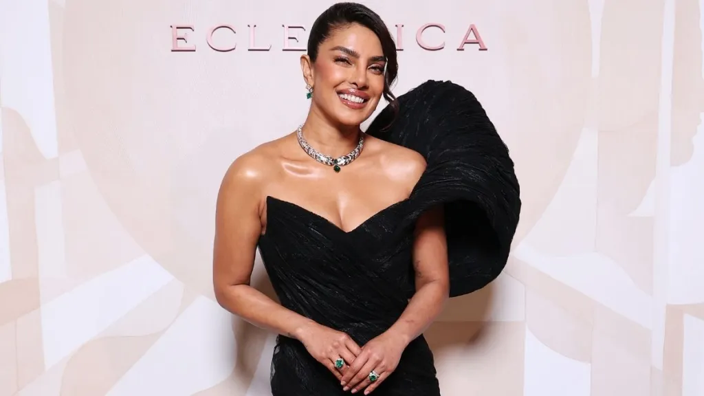 Priyanka Chopra Gets Bold in Stringy Poolside Bikini After Bvlgari Event