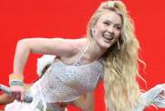 Zara Larsson's Micro Miniskirt Look Sets Temps Soaring Amid Tour