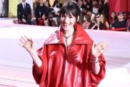 Anne Hathaway's Skirt Boasts Eyebrow-Raising High Slit Amid Promotions