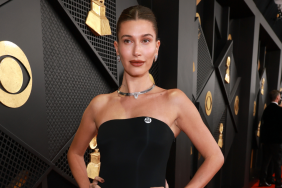 Hailey Bieber Nails Fountain Shoot in High-Slit Dress for Interview Mag