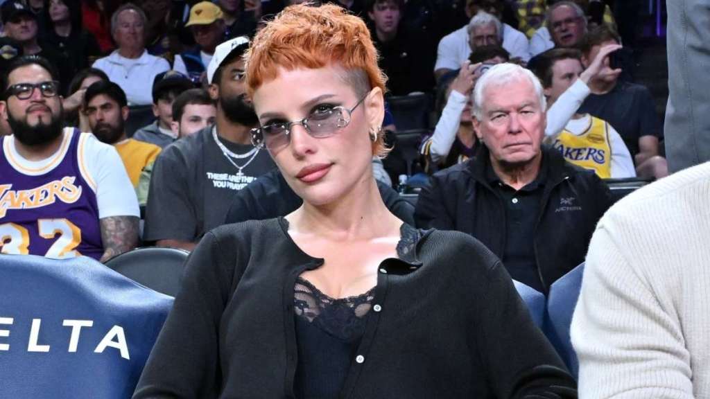 Halsey Turns Heads in See-Through Top at Lakers Game
