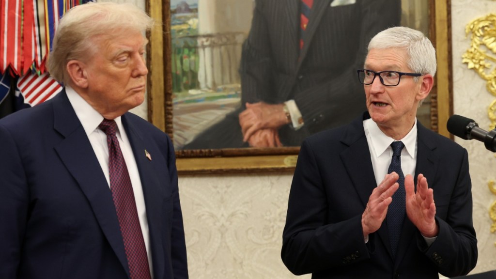 Donald Trump Recalls Tim Cook's Call to 'Kiss My A**'