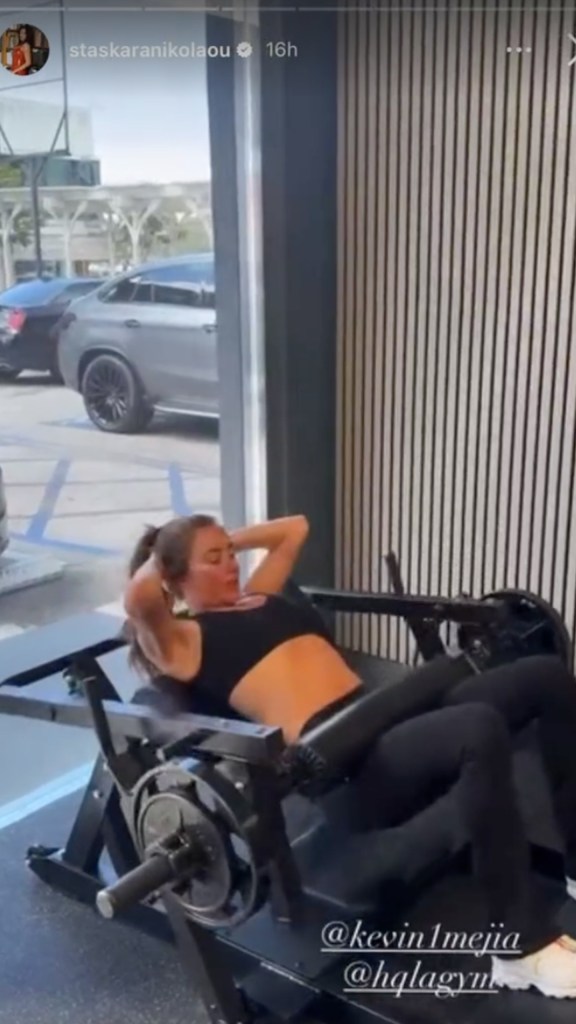 Anastazija Karanikolau u teretani