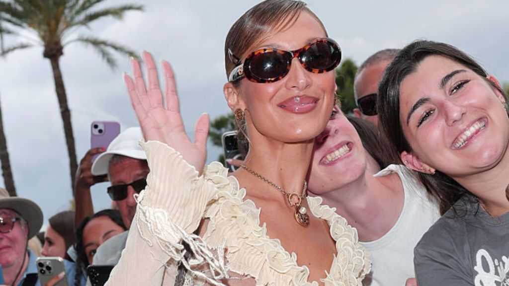 Bella Hadid Flaunts Her Bra & More Under Fully Sheer Top at Cannes