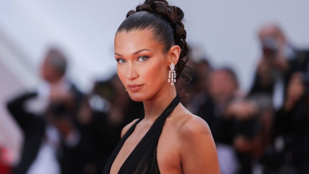 Bella Hadid Uses Her Hand as a Top After Cannes Appearance