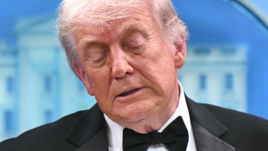 Donald Trump Appears to Fall Asleep at Memorial Day Event