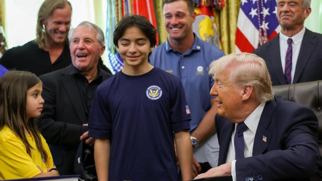 Donald Trump Jokes About Young Girl's Height: 'Can You Jump High?'