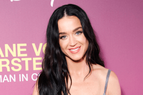 Katy Perry Puts on a Leggy Display in Fur-Trimmed Minidress