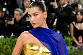 Hailey Bieber Puts on a Leggy Display in Daring Floral Bodysuit
