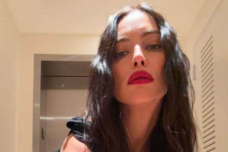 Irina Shayk Nearly Spills Out of a Sheer Bralette That Barely Covers Anything
