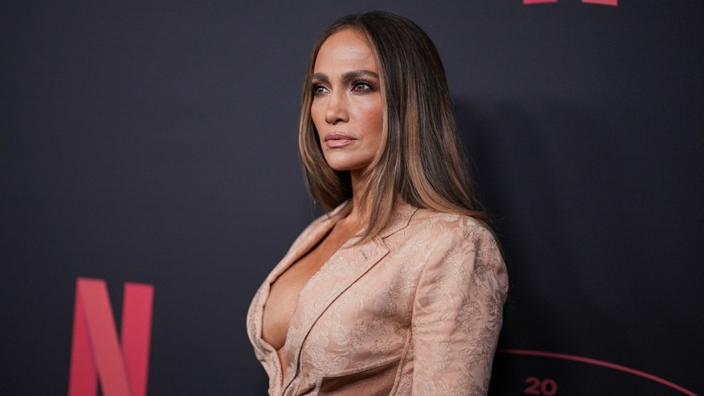 Jennifer Lopez’s Plunging Blazer Look Has Fans Looking Twice