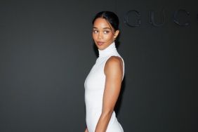 Laura Harrier’s Dress Hemline Is Causing a Stir
