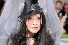 Madonna’s Lacy Dress Gives a Risqué Peek of Her Sheer Bralette