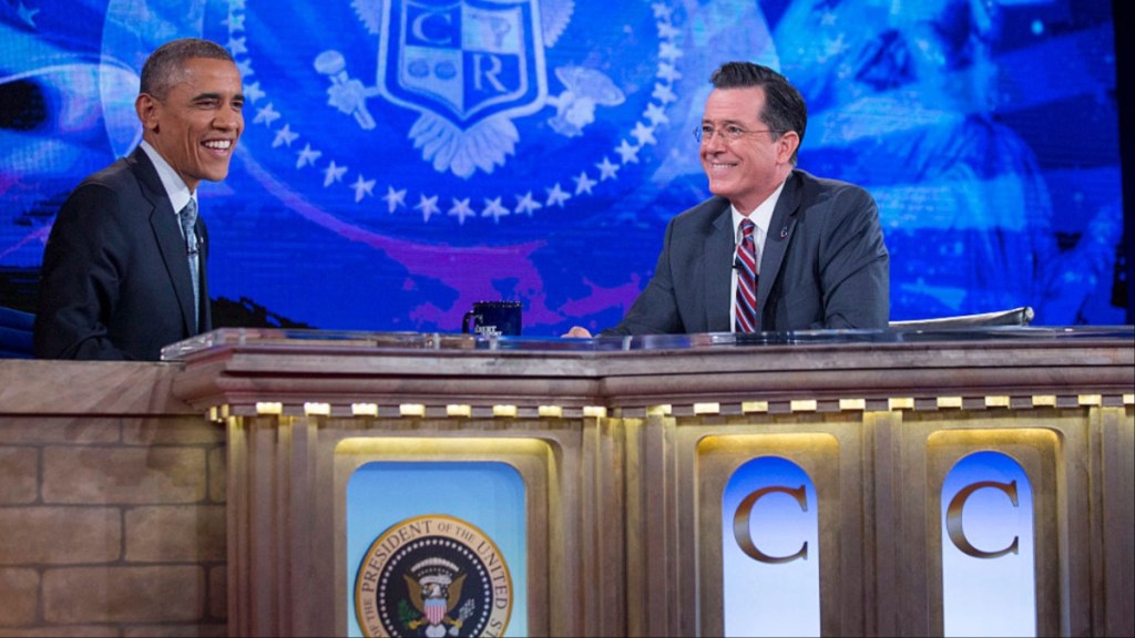 Barack Obama Urges Stephen Colbert to Run for President