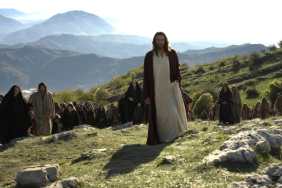 Jesus walks up the hill in The Resurrection of the Christ.