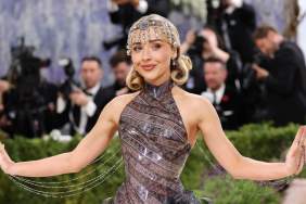Sabrina Carpenter Bares Her Leg in Sheer Dress With Dramatic High Slit