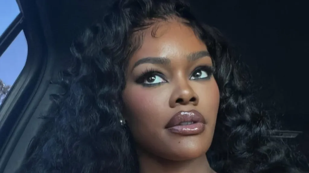 Teyana Taylor’s Plunging Bra Top Is Hanging on by Thin Straps in New Photos