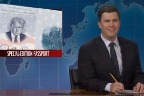 SNL's Colin Jost Jokes About Donald Trump's Face Appearing on Passports