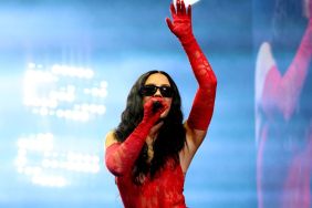 Demi Lovato's Fully See-Through Crochet Dress Leaves Little to the Imagination