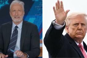 Jon Stewart Makes Fun of Donald Trump's Handshake Style