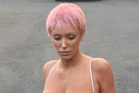 Bianca Censori Sizzles in Barely-There Black Monokini Look
