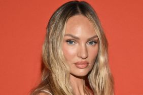 Candice Swanpoel Goes All Out With Bikini Top & Fishnets Look for Her Brand